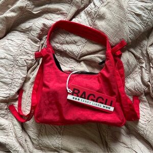 Sandy Liang x Baggu red purse